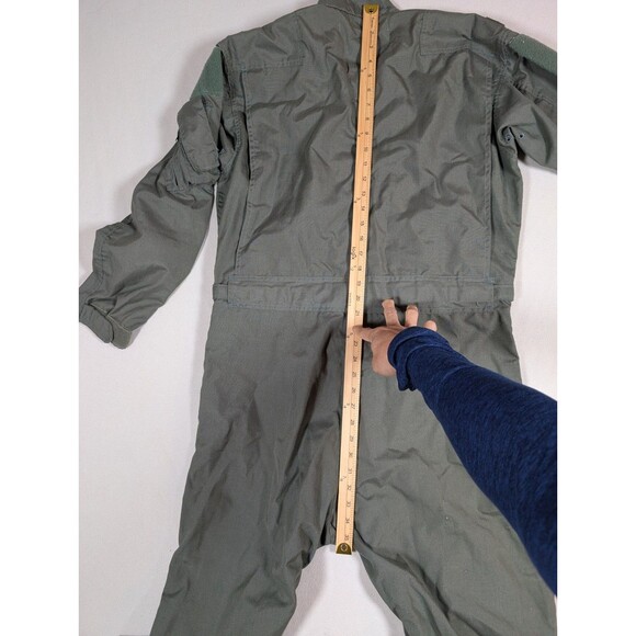 USGI CWU-27/P Fire Resistant Sage Green Summer Flyer's Coveralls Flight Suit 42L - Picture 11 of 15